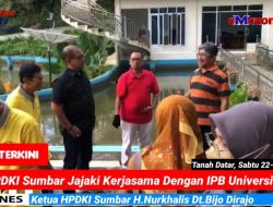 Ketua HPDKI Sumbar H.Nurkhalis Dt.Bijo Dirajo Jajaki Kerjasama Dengan IPB University Bogor