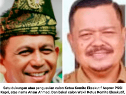 Ansar-Ikhsan Diusulkan jadi Ketua dan Wakil Komite Eksekutif Asprov PSSI Kepri…