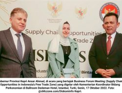 Kepada Menteri Perindustrian dan 50 Pengusaha Turki, Ansar Ahmad Paparkan Potensi Investasi di Kepri…