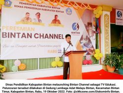 Launching TV Edukasi ‘Bintan Channel’ Roby Kurniawan Apresiasi Dinas Pendidikan Bintan…