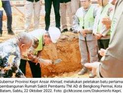 Ansar Ahmad Groundbreaking Pembangunan Rumah Sakit Pembantu TNI AD Batam…