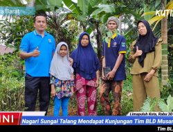 Nagari Sungai Talang Mendapat Kunjungan Tim BLD Musangking RKN