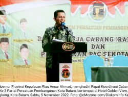 Ansar Ahmad Hadiri Rakorcab PPP Kota Batam…