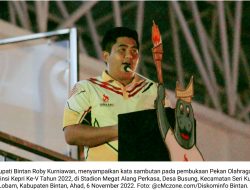 Porprov Kepri Ke-V Resmi Digelar, Roby Kurniawan: Mohon Doa agar Sukses dan Berjalan Lancar…