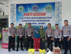 Kasatlantas Polres Merangin Kunjungi Panti Asuhan Aisyiyah Muhammadiyah Bangko, Mari Kita Berbagi Dalam Kerelaan