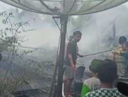 Kebakaran Kembali Terjadi di Kampung Lama Mendahara Tengah, Tiga Unit Rumah Hangus Terbakar