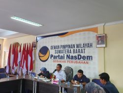 RKN Pimpin Rapat Konsolidasi Sayap dan Badan DPW Nasdem Sumbar