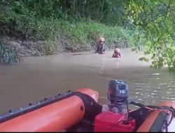 Terkendala Air Sungai Keruh, Tim SAR Kesulitan Lakukan Pencarian Bocah Yang Hanyut di Sungai Pulau Rayo