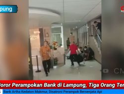 VIDEO: Horor Perampokan Bank di Lampung, Tiga Orang Tertembak