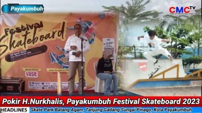 H.Nurkhalis Dt.Bijo Dirajo, S.Pt Fasilitasi Festival Skateboard Payakumbuh 2023