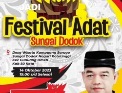 Festival Adat Kampuang Sarugo, H. Nurkhalis Dt. Bijo Dirajo : Dalam Rangka Melestarikan Kearifan Lokal