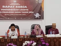 KPU Gelar Raker Pendistribusian Logistik Bersama PPK se-Kabupaten Tanjab Timur