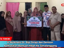 H.Nurkhalis Dt.Bijo Dirajo dan Denison Aplikasikan Bantuan Hibah ke Simalanggang