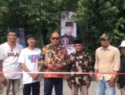 H.Nurkhalis Dt.Bijo Dirajo Resmikan Jalan Lingkung Nagari Harau