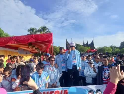 H.Nurkhalis Dt.Bijo Dirajo Bersama TKN Lepas Start Indonesia Maju Run 2024