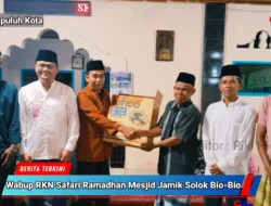 Pasca Bukber di Rudin, Wabup RKN Safari Ramadhan ke Solok Bio-Bio