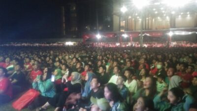 NOBAR Semifinal Piala Asia U-23, Di Halaman MAPOLDA Riau, Di Penuhi Puluhan Ribu Orang