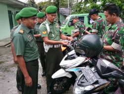 Koramil 06/x Koto Singkarak lakukan pengecekan kendaraan Dinas dan Pribadi Anggota