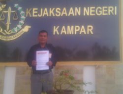 DIDUGA LAKUKAN TINDAK PIDANA KORUPSI, Pj. KADES PALUNG RAYA DILAPORKAN LSM PMPRI KE KEJAKSAAN.