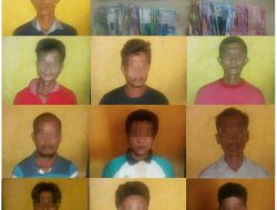Walah!! Sedang Asyik Bermain Judi 10 Pemuda Desa Salo di Ciduk Polisi.