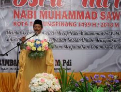 PERINGATI ISRA MI”RAJ, PEMKO GELAR TABLIGH AKBAR DI MASJID AL USWATUN HASANAH,SUKA BERENANG TANJUNG PINANG