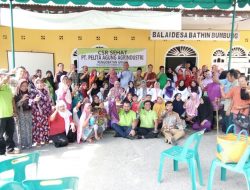PT PELITA AGUNG AGRIDUSTRI LAKSANAKAN CSR PENGOBATAN GRATIS DI DESA BUMBUNG.