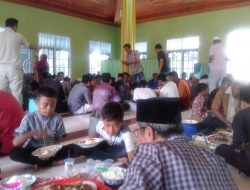 Sambut Ramadhan, Masyarakat Dusun Sangkar Puyuh Gelar Tabligh Akbar dan Makan Bajambau.