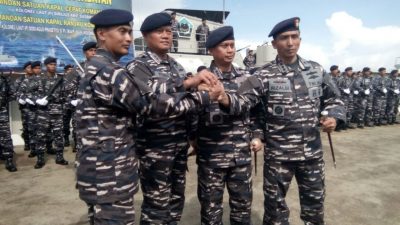 Pangarmabar Laksamana Muda Yudo Margono Pimpin Sertijab Dua Perwira Komando Armada I Dermaga Fasharkan TNI AL