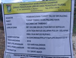 Dituding Proyek Siluman, Ini Penjelasan Pengawas CV. Dayat Abadi.