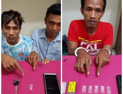 Kedapatan Edarkan Narkotika, Tiga Orang Warga Sungai Kampar Di Amankan Polisi.