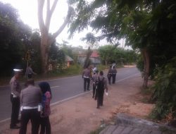 POLISI GELAR ANALISA KECELAKAAN LAKA LANTAS,MAUT DI BATU 8 ATAS.