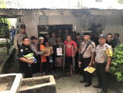 Tim JB Polsek Payung Sekaki Kunjungi 3 Warga Tidak Mampu