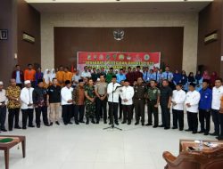 Bupati Pimpin Deklarasi Pilleg dan Pilpres 2019 yang Aman, Damai dan Sejuk di Kab. Kampar