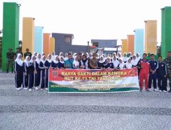 Giat Karya Bhakti Pembersihan Area Taman Pelangi