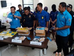 BNNP PROV BABEL AMANKAN EMPAT KURIR NARKOBA.