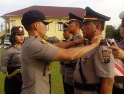 Kapolres Labuhanbatu AKBP Frido Situmorang SIK, SH Sertijab Dua Kapolsek Dilingkungan Polres Labuhanbatu.