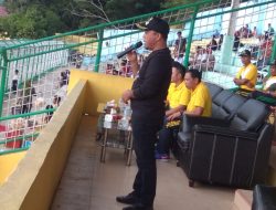 Plt. Bupati Labuhanbatu Resmi Buka Turnamen Bola Kaki U-20 Memperebutkan Piala Camat Rantau Utara Tahun 2018.