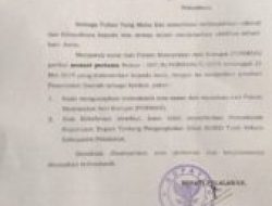 Setelah DI Somasi FORMASI, Akhirnya Bupati Pelalawan Cabut SK Dirut BUMD Tuah Sekata