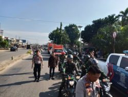 Dandim 0415/Batang Hari bersama Kapolres Kawal Logistik Pemilu ke KPU Muaro Jambi