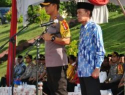 Kapolres Pelalawan Pimpin Apel Konsolidasi Operasi Ketupat Muara Takus 2019