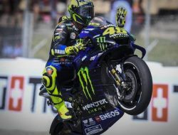 Valentino Rossi Tes Silencer Knalpot di MotoGP Catalunya