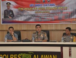 Tim Puslitbang Polri Berkunjung ke Polres Pelalawan