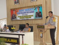 Polres Pelalawan Gelar Rapat Analisa Evaluasi Tahun 2019