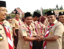 HUT Pramuka ke 58,Abdullah,M.Pd.I Memperolah Penganugrahan Pancawarsa Tiga