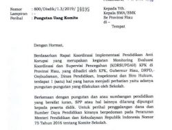 Terkait Pungutan Di SMK N 2 Pekanbaru ,  Emos Gea Ketua DPD LSM GERAK Wilayah Riau  Angkat Bicara .