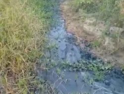 Diduga PT.APL Cemari Sungai Desa Peninjauan