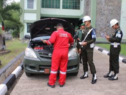 Kodam XII/Tpr Gelar Pemeriksaan Kendaraan Dinas