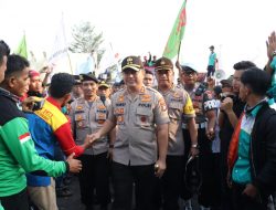 Kapolda Banten Irjen Pol Drs Tomsi Tohir M.Si Pimpin Langsung Aksi Damai Serikat Buruh 