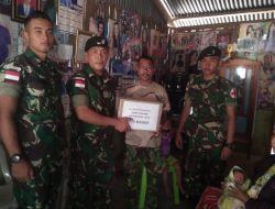 Pos Mahen Satgas Pamtas RI-RDTL Yonif Raider 142/KJ Lakukan Pengobatan dan Pembagian Sembako