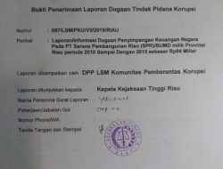 Terkait Laporan Perkara Dugaan Korupsi Rp84 M di PT SPR, Aktivis Minta Kejati Riau Periksa Rahman Akil